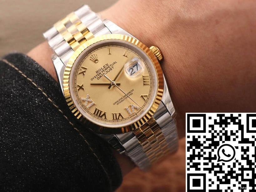 Diamond Dial Datejust 126233 Factory Rolex Gold EW 0101
